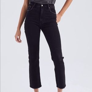 Abercrombie Ankle Straight High Rise Jeans